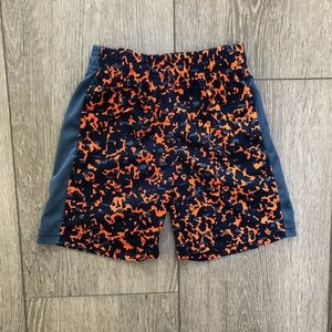 UNDER ARMOUR ATHLETIC SHORTS ORANGE BLUE 3T
